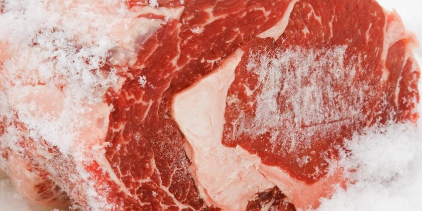 Freeze meat immediately to avoid ice crystals