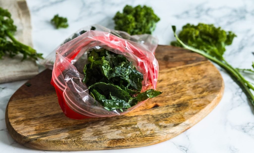 How To Freeze Blanched Kale In Bundles