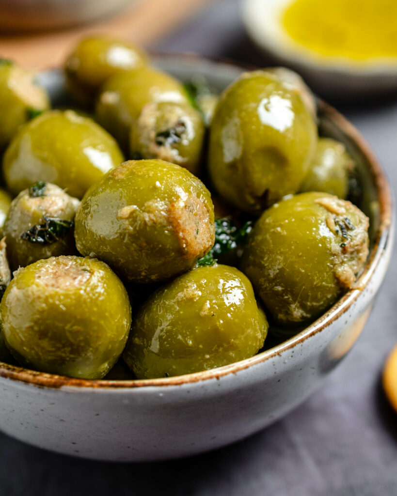 How to freeze stuffed Olives?