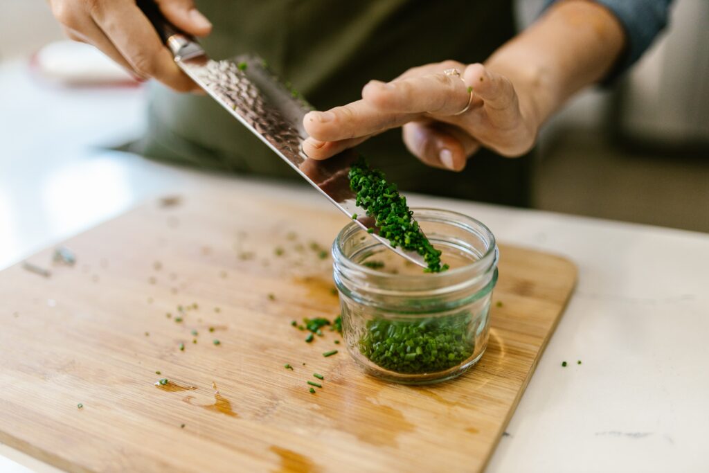 How to defrost chives?