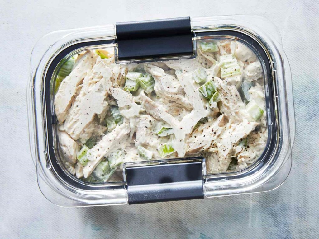 How can you freeze chicken salad