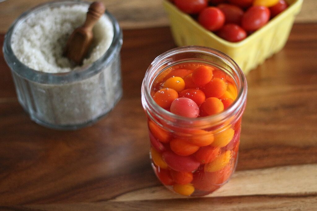 How To Hot Pack Cherry Tomatoes