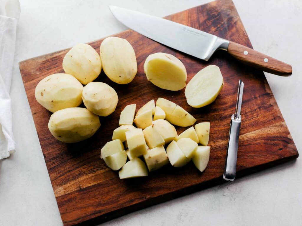Preparing The Potatoes