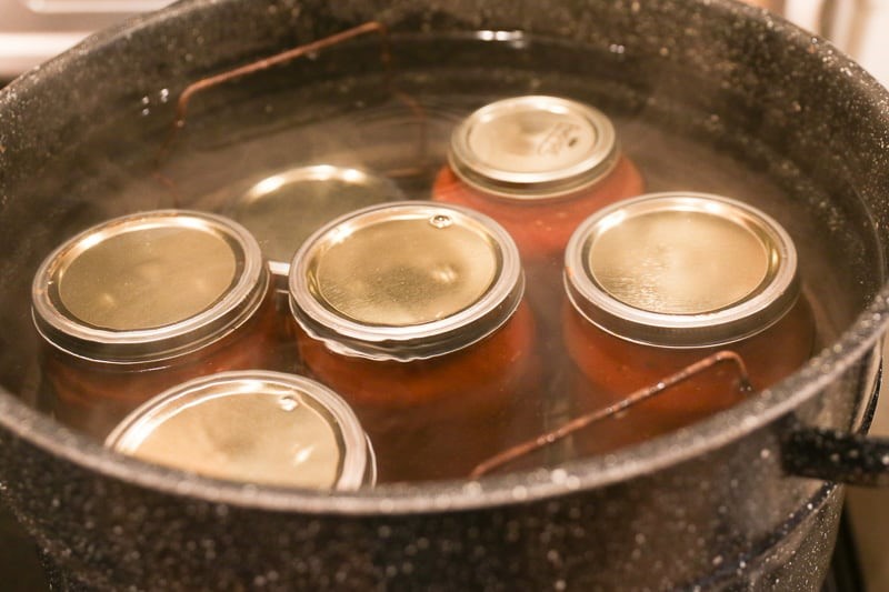 Canning The Tomato Sauce Jars