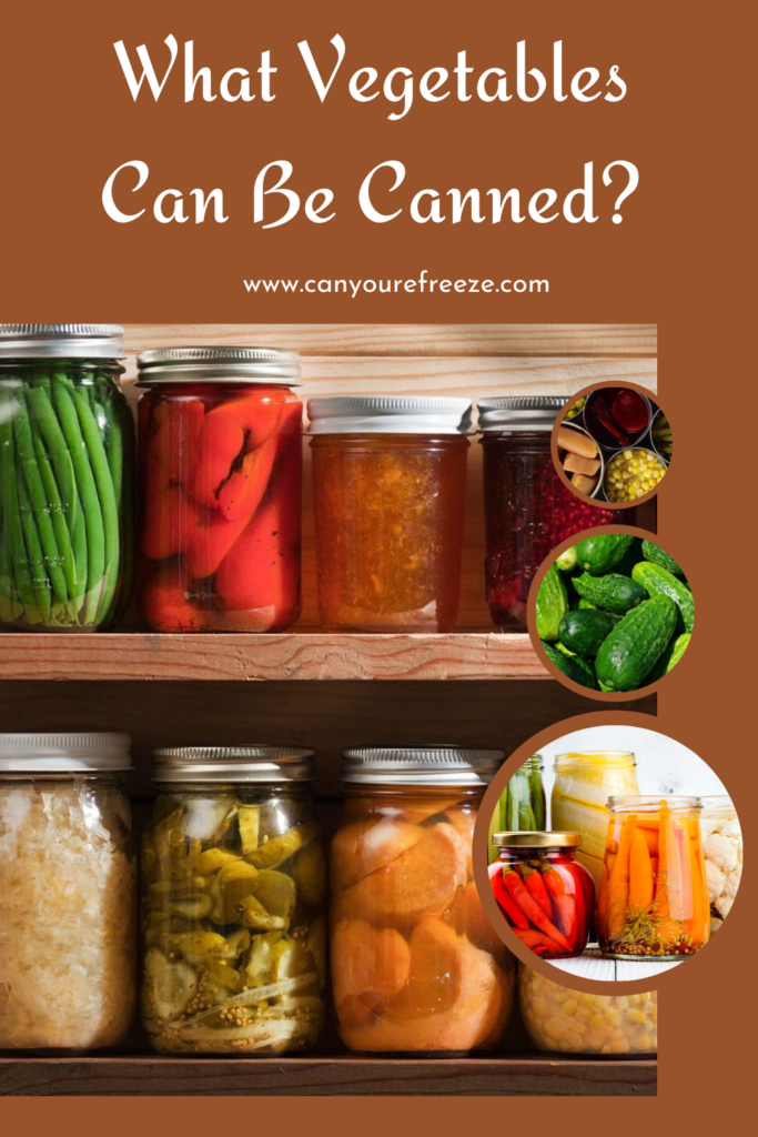 What Vegetables Can Be Canned